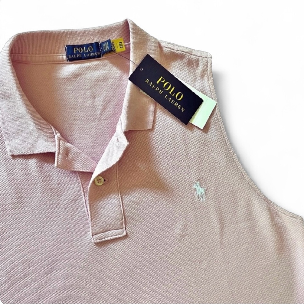 Polo Ralph Lauren Sleeveless Polo – Pink – Size Large – NWT - Picture 6 of 14